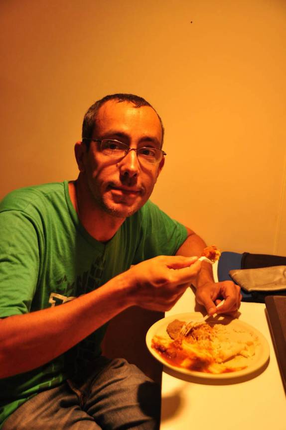 Hora do bandeijão no ferry-boat entre Mazatlán e La Paz, na Baja California - México